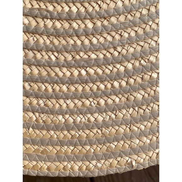 Vintage Straw Sun Hat Made in Italy Mint Condition Natural Nautical Maritime main image 10